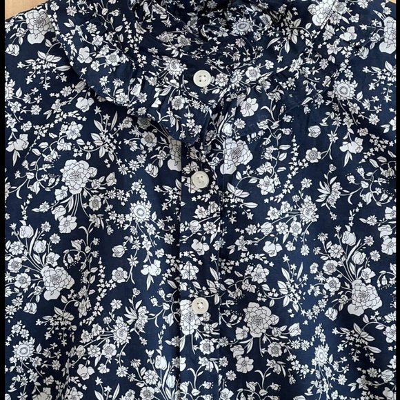J.CREW CLASSIC FIT RUFFLED LIBERTY AUDREY SHIRT-SIZE: XXS - Picture 3 of 9
